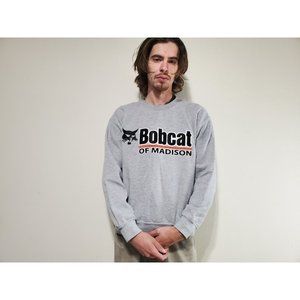 Bobcat Of Madison Equipment Embroidered Gray Sweatshirt Size S